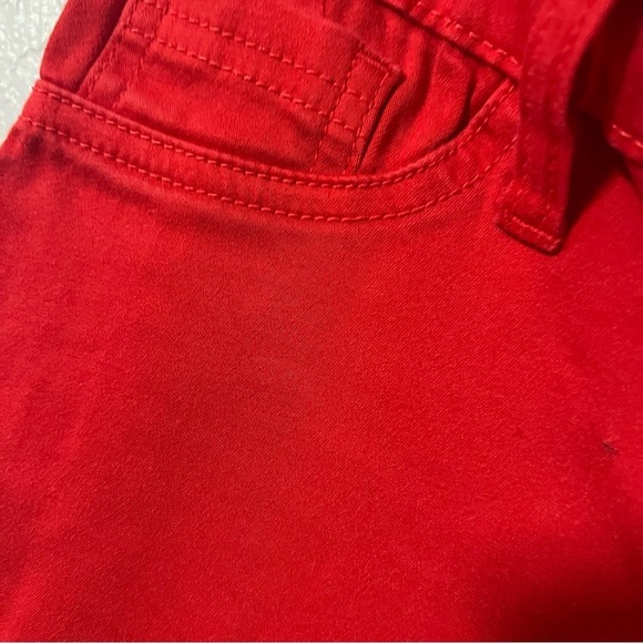 Cello Womens Red Skinny Stretch Jeans Size 7 Cotton Spandex Statement EUC - Picture 4 of 9